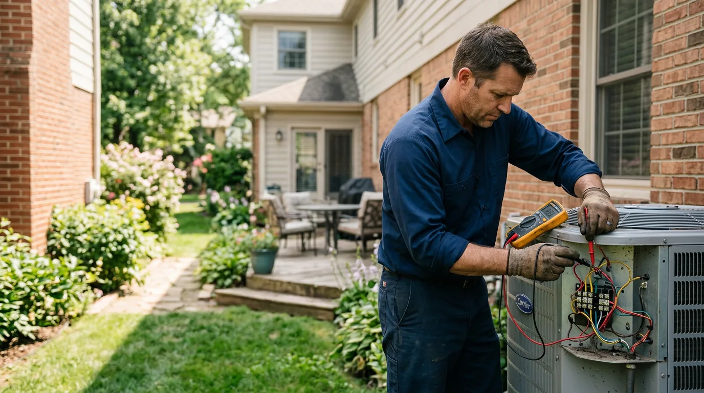 HVAC technician working near Pinole, CA